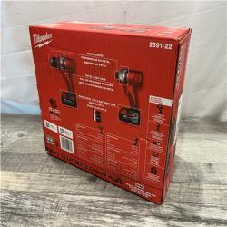 NEW - Milwaukee 18V Lithium-Ion Cordless Drill Driver/Impact Driver Combo Kit