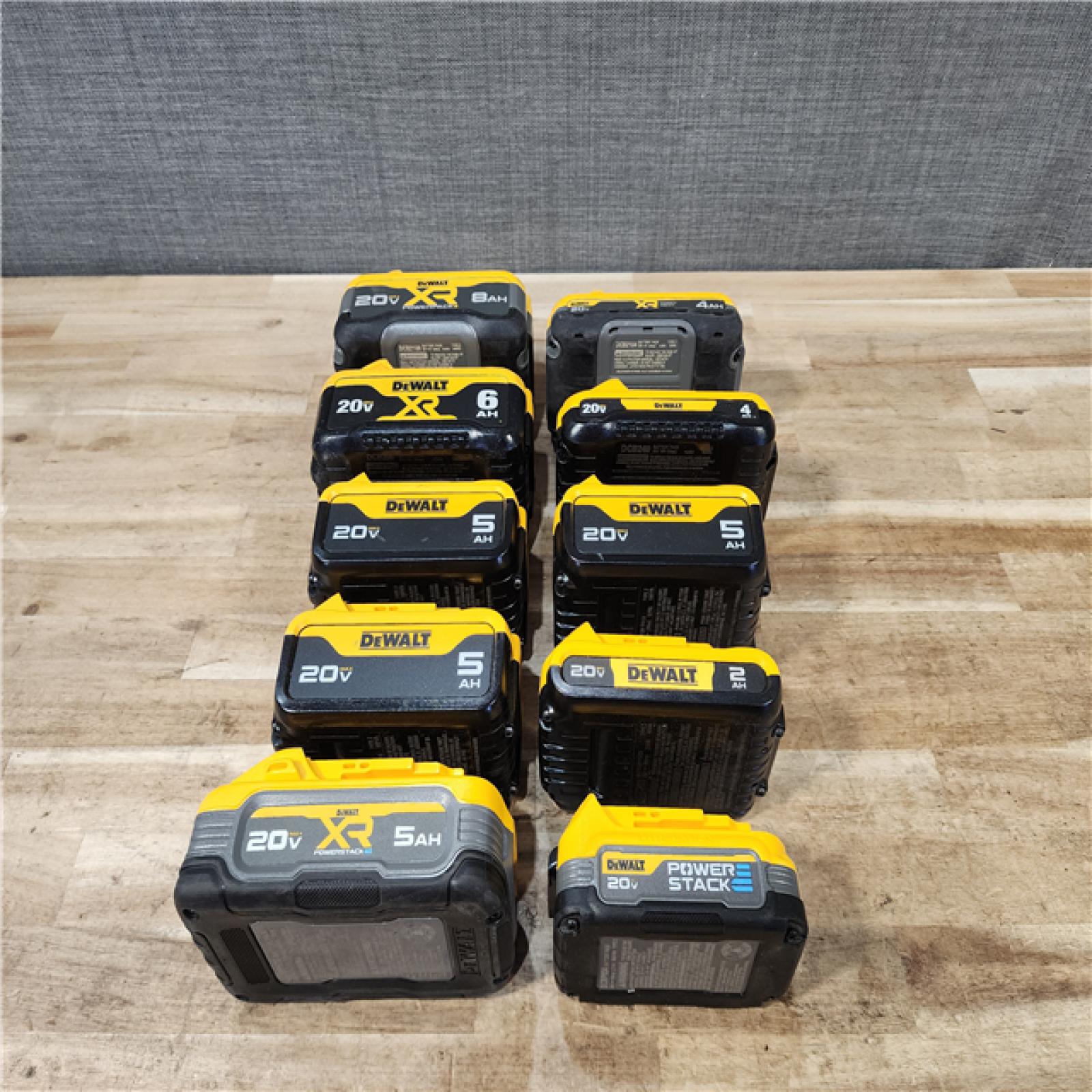 HOUSTON LOCATION - AS-IS DEWALT BATTERY PACK QTY - 10