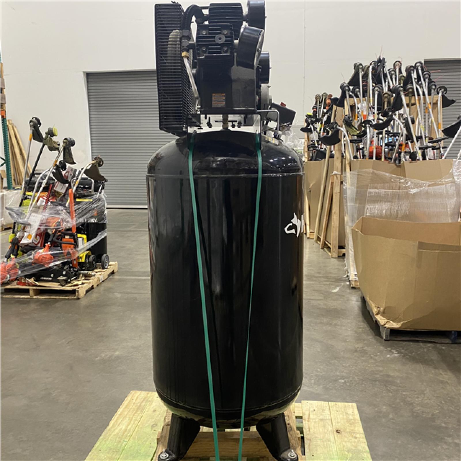 Dallas Location - As-Is Husky 80 Gal. 3-Cylinder Single Stage Electric Air Compressor