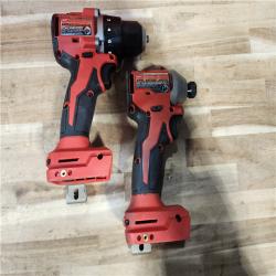 HOUSTON LOCATION - AS-IS Milwaukee 18V Lithium-Ion Brushless Cordless Compact Drill/Impact Combo Kit