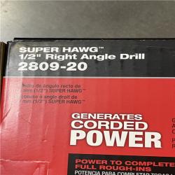 NEW! - Milwaukee M18 FUEL 18V Lithium-Ion Brushless Cordless GEN 2 SUPER HAWG 1/2 in. Right Angle Drill (Tool-Only)