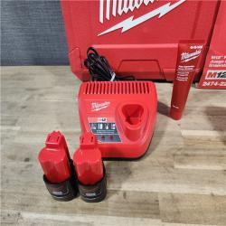 HOUSTON LOCATION - AS-IS Milwaukee M12 12-Volt Lithium-Ion Cordless PEX Expansion Tool Kit with (2) 1.5 Ah Batteries, (3) Expansion Heads and Hard Case
