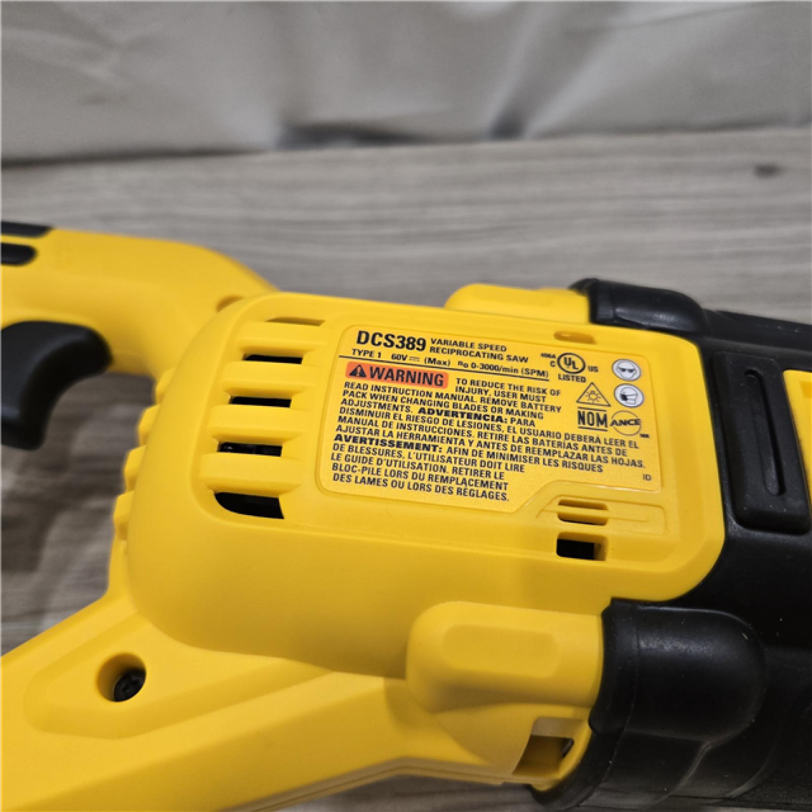 AS-IS DeWalt FLEXVOLT 60V MAX Cordless Reciprocating Saw (Tool-Only)