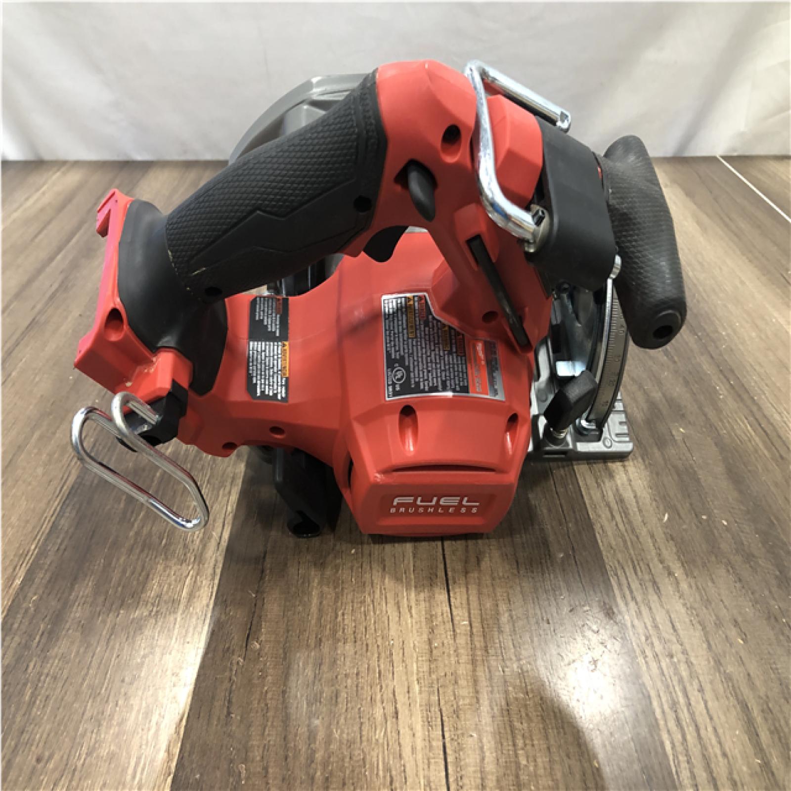 AS-IS Milwaukee FUEL 18V Lithium-Ion Brushless Cordless 6-1/2 in. Circular Saw (Tool-Only)
