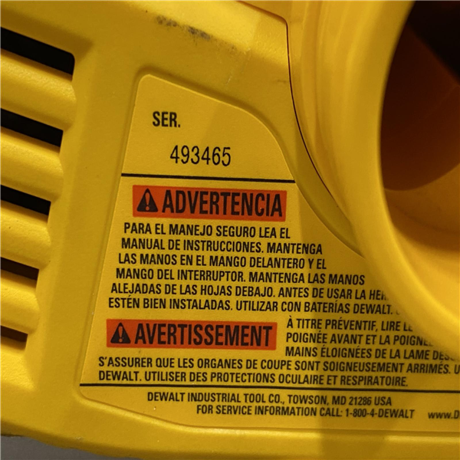 AS-IS DEWALT 20V MAX XR Cordless Brushless 3-1/4 in. Planer (Tool Only)