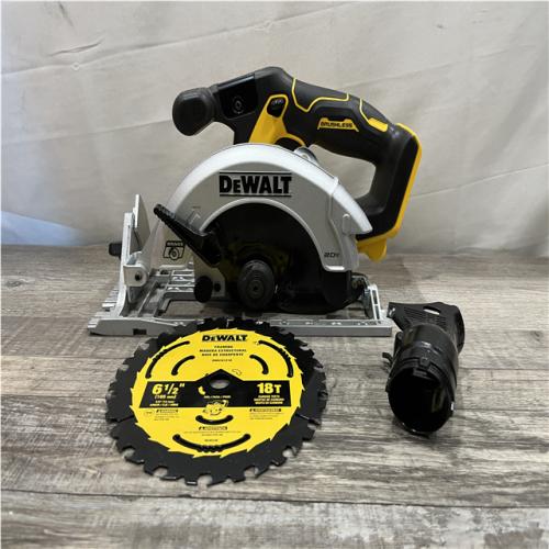 AS-IS DEWALT 20V MAX Cordless Brushless 6-1/2 in. Sidewinder Style Circular Saw (Tool Only)