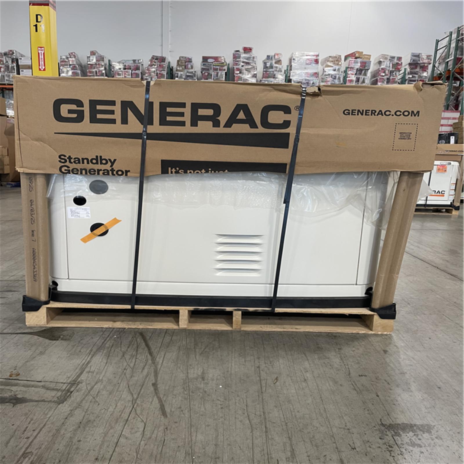 DALLAS LOCATION- GENERAC 22kW - Dual Fuel Air- Cooled Whole House Home Standby Generator With Transfer Switch