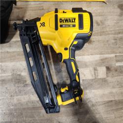 HOUSTON LOCATION - AS-IS DeWalt 20V 16 Gauge Cordless Angled Finish Nailer Kit W/ 2Ah Battery