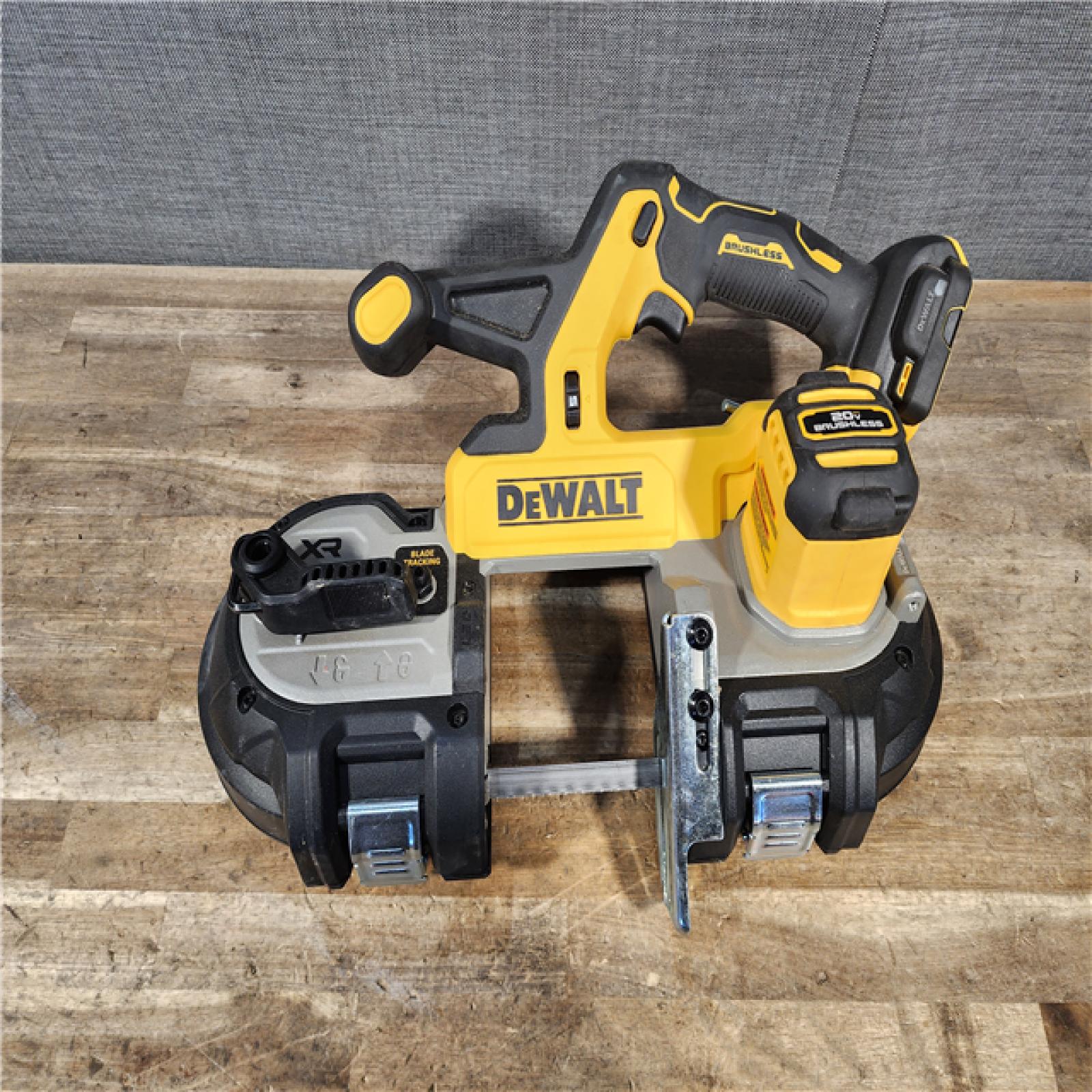 HOUSTON LOCATION - AS-IS DEWALT 20-Volt MAX 3-3/8 in. Cordless Brushless Bandsaw (Tool-Only)