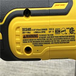 AS-IS DEWALT 20V MAX XR Cordless Brushless 4.5 in. Slide Switch Small Angle Grinder with Kickback Brake (Tool Only)