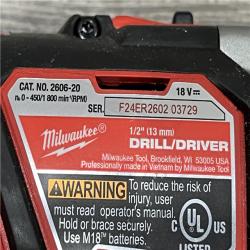 AS-IS Milwaukee 18V Lithium-Ion Cordless Drill Driver/Impact Driver Combo Kit