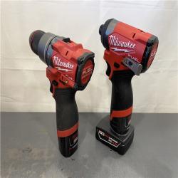 AS-IS - Milwaukee M12 FUEL 12-Volt Lithium-Ion Brushless Cordless Hammer Drill and Impact Driver Combo Kit