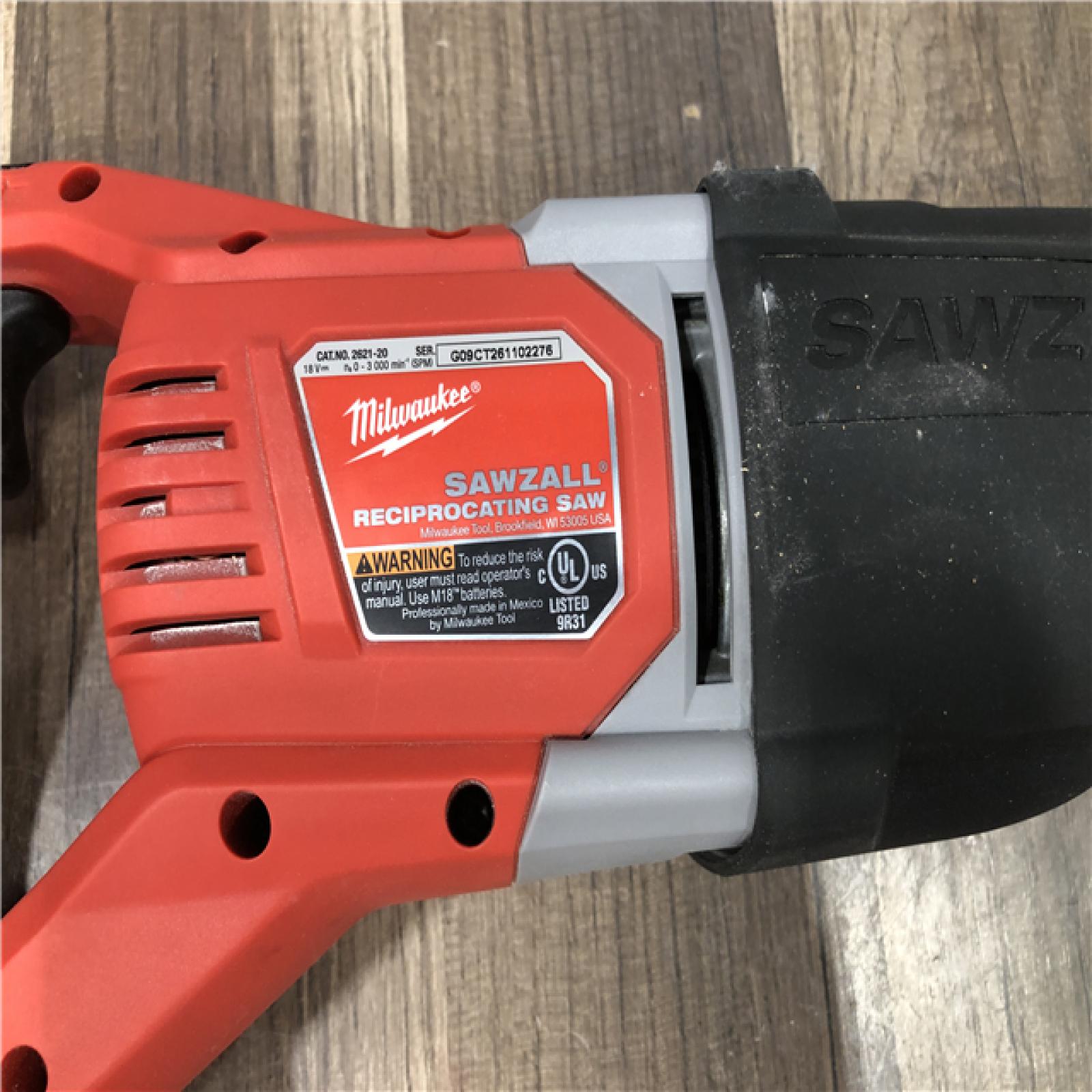 AS-IS Milwaukee 18V Lithium-Ion Cordless SAWZALL Reciprocating Saw (Tool-Only)