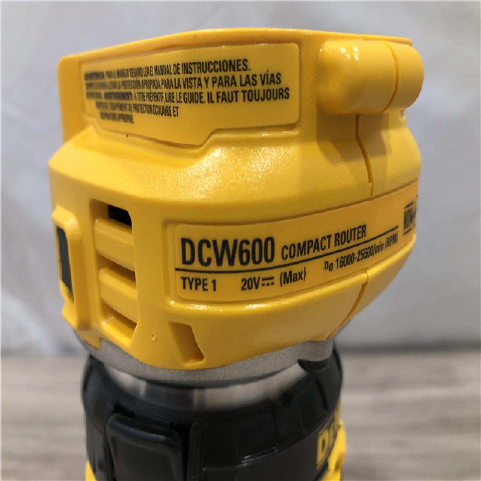 AS-IS Dewalt 20V MAX XR Cordless Compact Router (Tool Only)