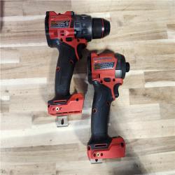 HOUSTON LOCATION - AS-IS Milwaukee  FUEL 18V Lithium-Ion Brushless Cordless Hammer Drill and Impact Driver Combo Kit