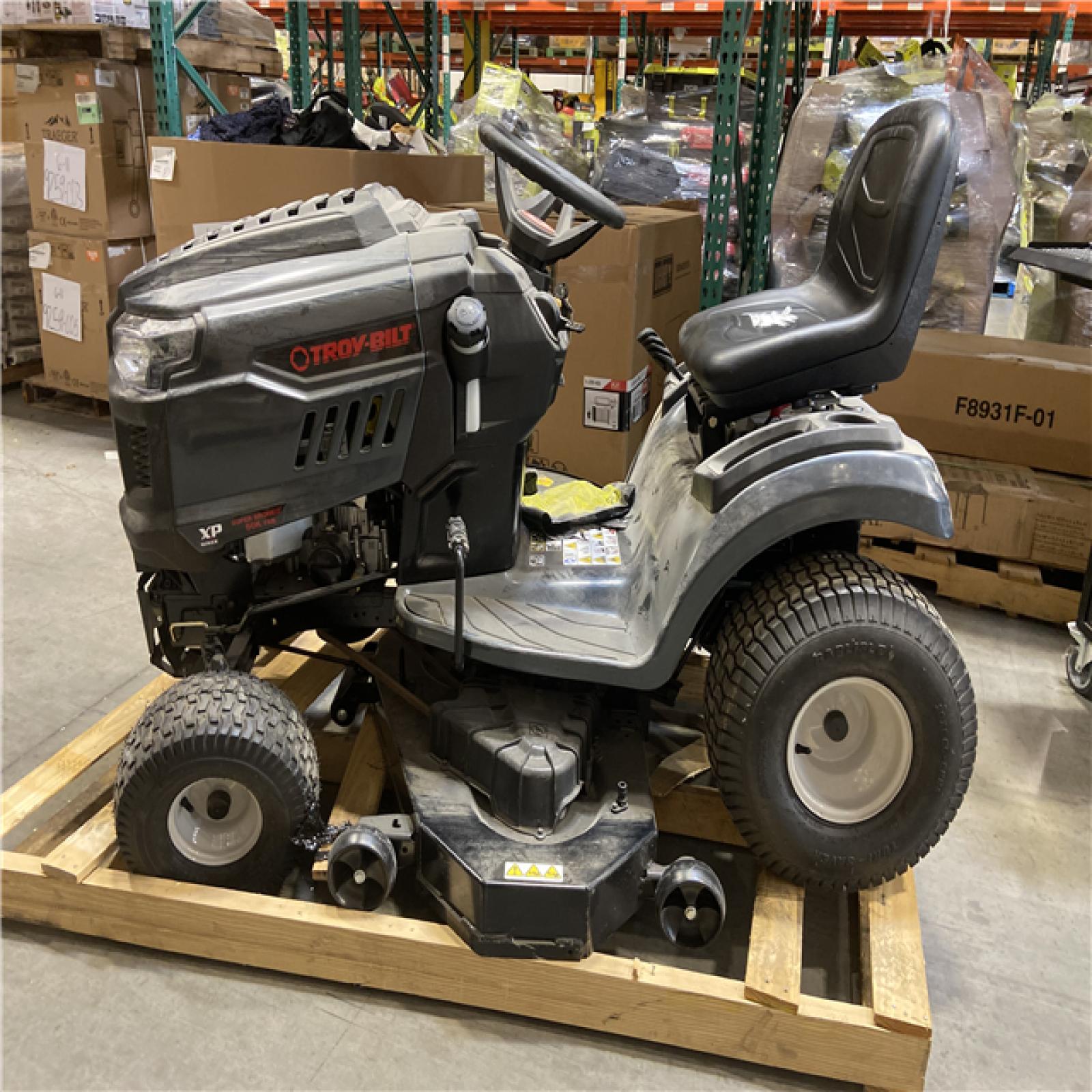 DALLAS LOCATION - AS-IS Troy-Bilt Super Bronco XP 50 in. Fabricated Deck 24 HP V-Twin Kohler 7000 Series Engine Hydrostatic Drive Gas Riding Lawn Tractor