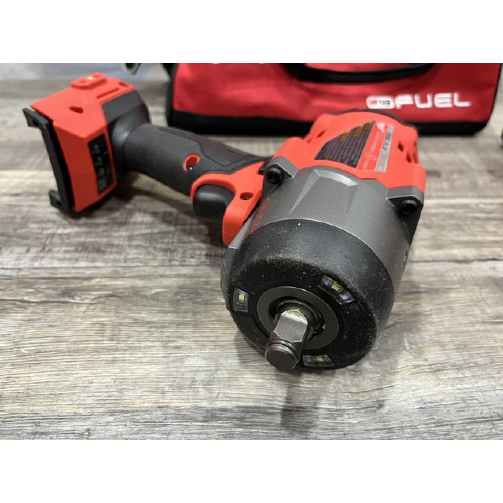 AS-IS Milwaukee FUEL 18V Lithium-Ion Brushless Cordless 1/2 in. Impact Wrench w/Friction Ring Kit