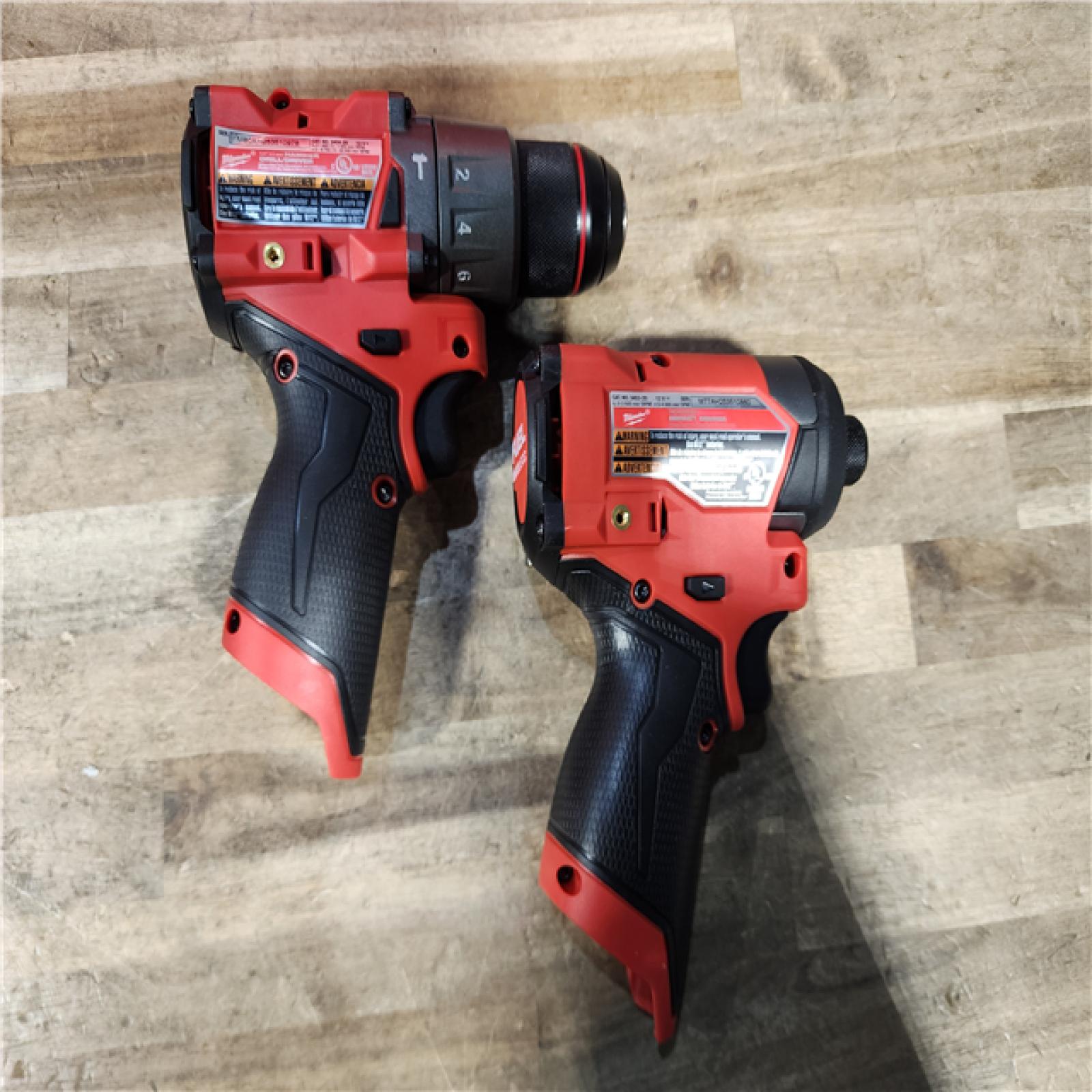 HOUSTON LOCATION - AS-IS (APPEARS LIKE NEW) Milwaukee FUEL 12-Volt Lithium-Ion Brushless Cordless Hammer Drill and Impact Driver Combo Kit