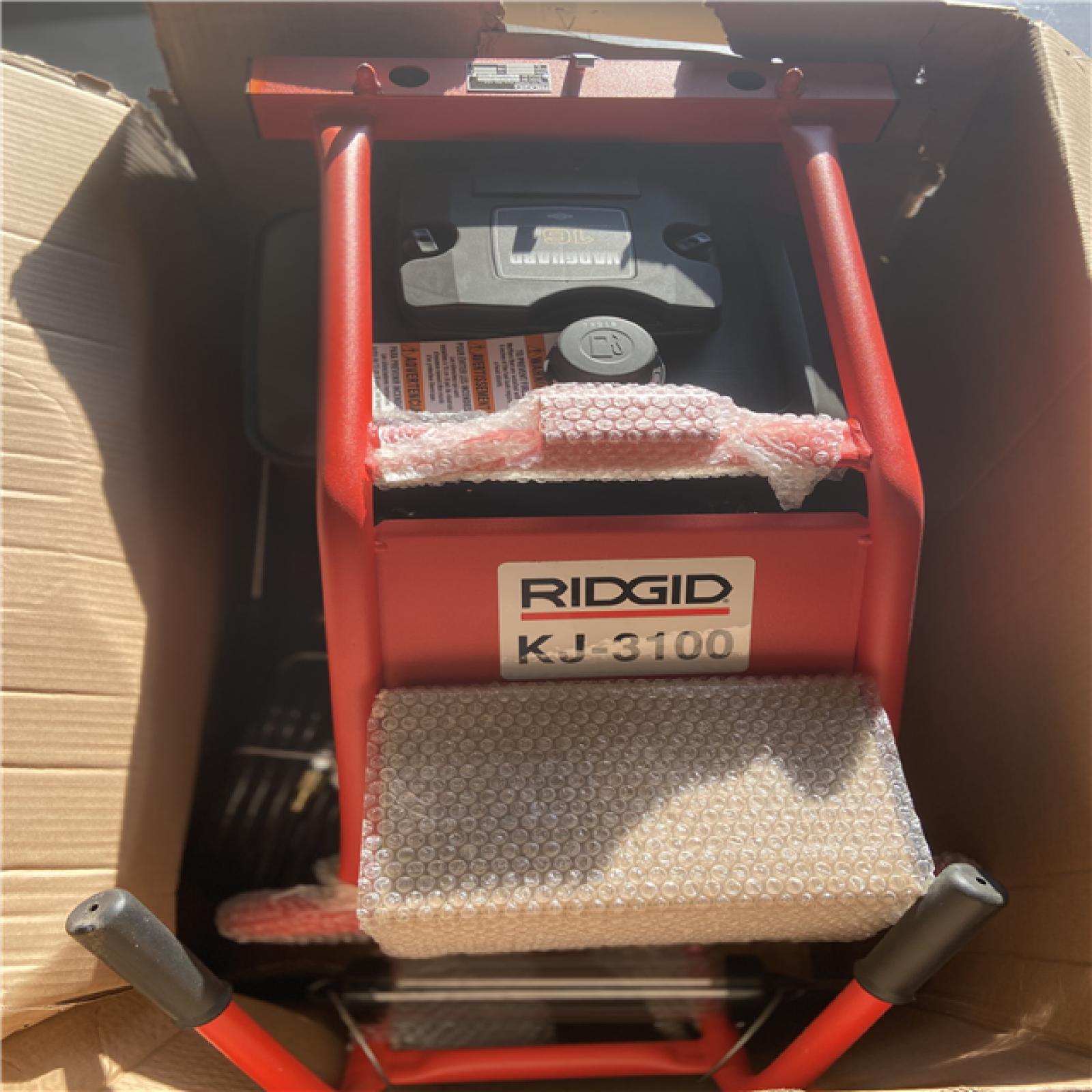 DALLAS LOCATION -  RIDGID KJ-3100 3000 PSI 5.5 GPM Portable Water Jetter for 2 in. to 10 in. Drain Lines with Removeable Nylon Braid Hose/Reel