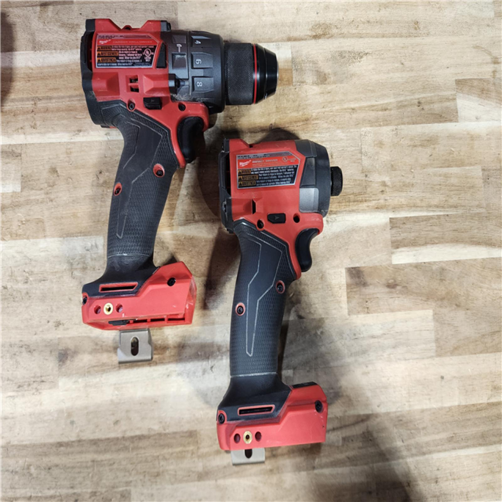HOUSTON LOCATION - AS-IS Milwaukee FUEL 18V Lithium-Ion Brushless Cordless Hammer Drill and Impact Driver Combo Kit
