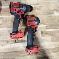 HOUSTON LOCATION - AS-IS Milwaukee FUEL 18V Lithium-Ion Brushless Cordless Hammer Drill and Impact Driver Combo Kit