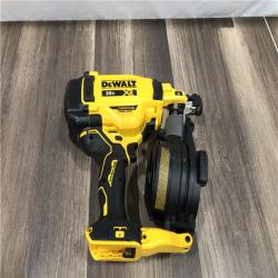 AS-IS DEWALT 20V MAX Lithium-Ion 15-Degree Electric Cordless Roofing Nailer Kit