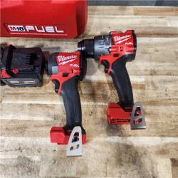HOUSTON LOCATION - AS - IS Milwaukee FUEL 18V Lithium-Ion Brushless Cordless Hammer Drill and Impact Driver Combo Kit