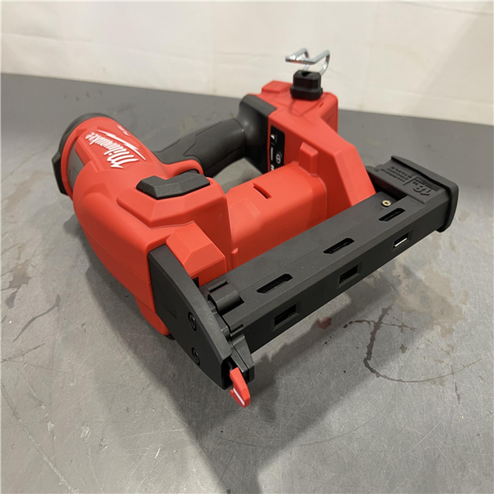 AS-IS - MILWAUKEE FUEL 18-Volt Lithium-Ion Brushless Cordless 18-Gauge 1/4 in. Narrow Crown Stapler