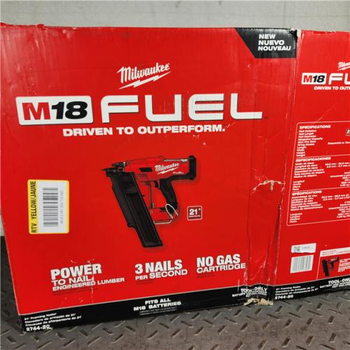 Houston location AS-IS Milwaukee 2744-20 21-Degree 3-1/2 Plastic Collated M18 FUEL Cordless Framing Nailer (Tool Only)