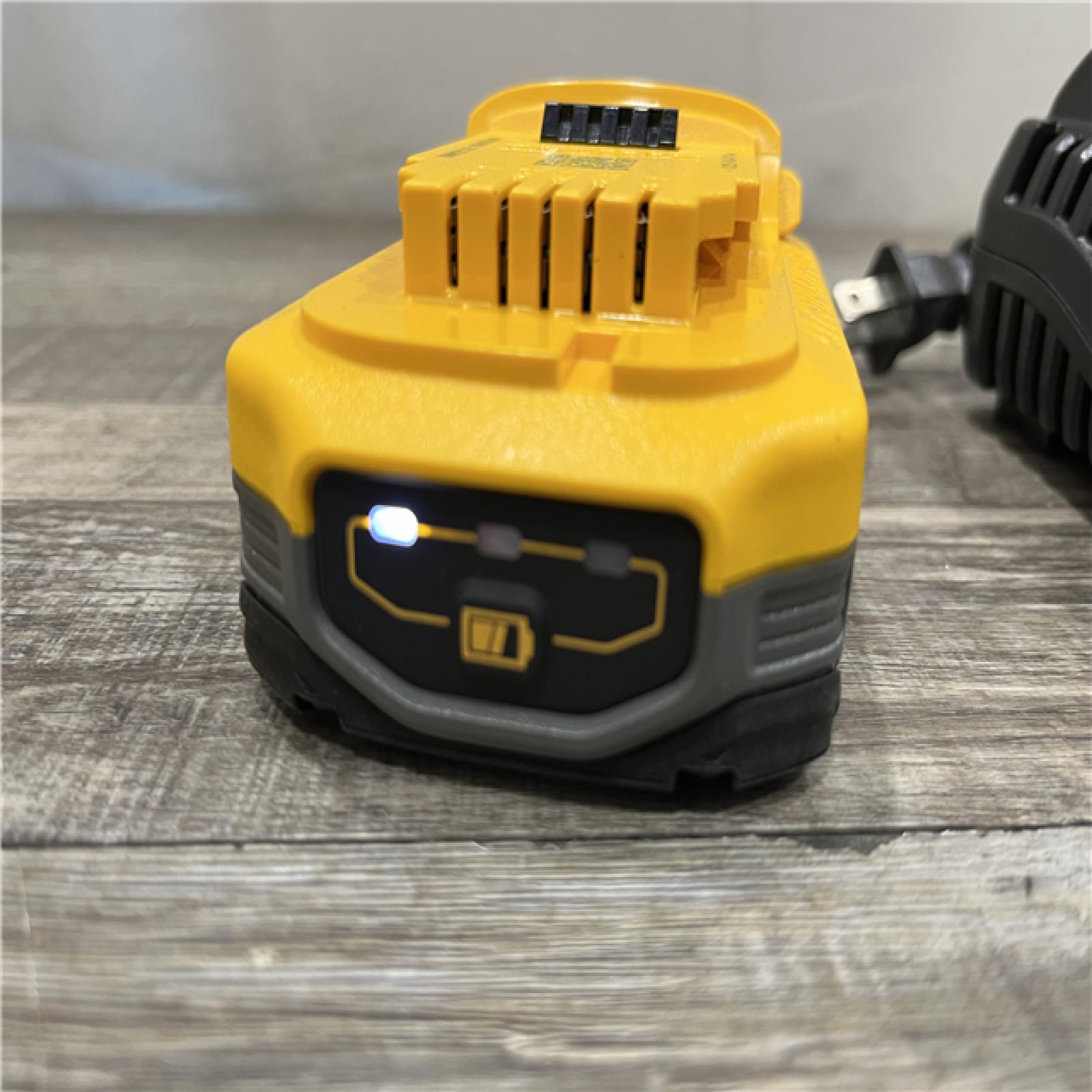 AS-IS DEWALT 20V MAX XR POWERSTACK Lithium-Ion Battery Starter Kit with 3.5Ah Battery and Charger