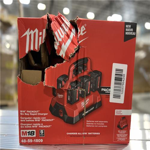 NEW! - Milwaukee M18 18V Lithium-Ion PACKOUT 6-Port Rapid Charger