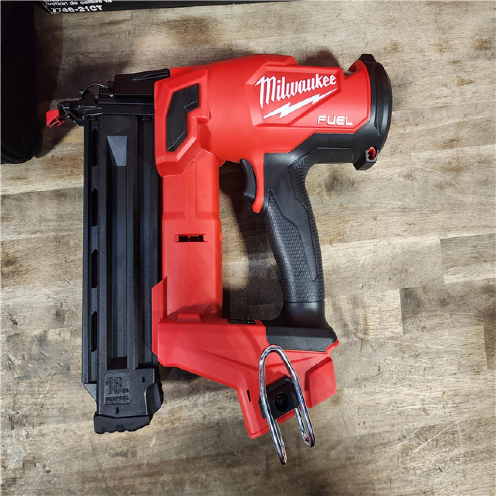 HOUSTON LOCATION - AS-IS (APPEARS LIKE NEW) Milwaukee M18 FUEL GEN II 18-Volt 18-Gauge Lithium-Ion Brushless Cordless Brad Nailer Kit with One 2.0 Ah Battery, Charger and Bag