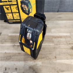 HOUSTON LOCATION - AS-IS Dewalt 20V MAX Lithium-Ion Cordless Green Cross Line Laser (Tool Only) - DCLE34021B