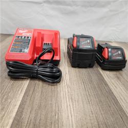 AS-IS - Milwaukee M18 18-Volt Lithium-Ion Starter Kit with One 5.0 Ah and One 2.0 Ah Battery and Charger