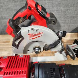 HOUSTON LOCATION - AS - IS Milwaukee 18-Volt Lithium-Ion Brushless Cordless (4-Tool) Combo Kit