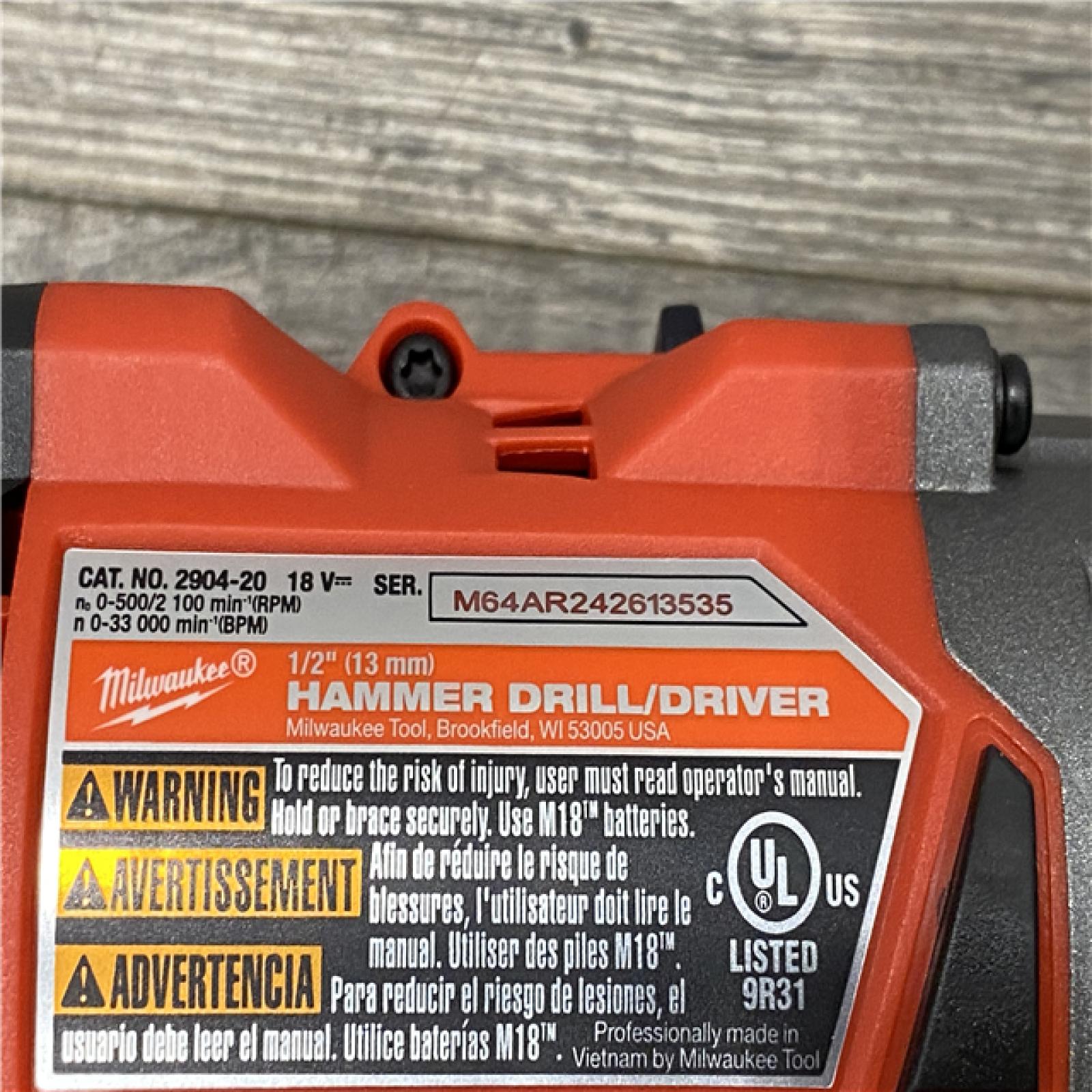 AS-IS Milwaukee FUEL 18V Lithium-Ion Brushless Cordless Hammer Drill and Impact Driver Combo Kit