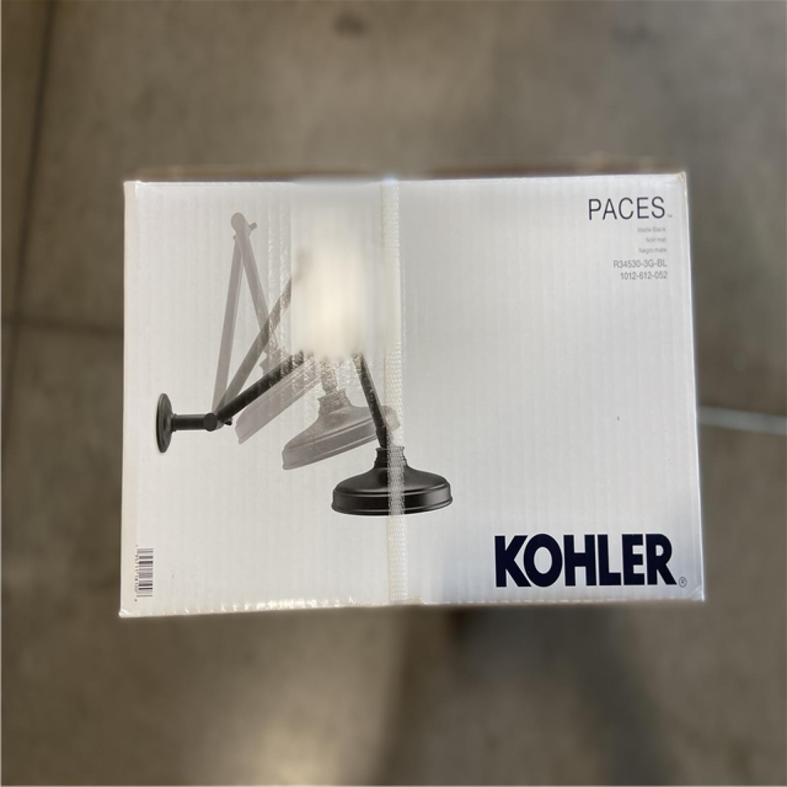 NEW! - KOHLER Paces Single Handle 3-Spray Tub and Shower Faucet 1.75 GPM in Matte Black
