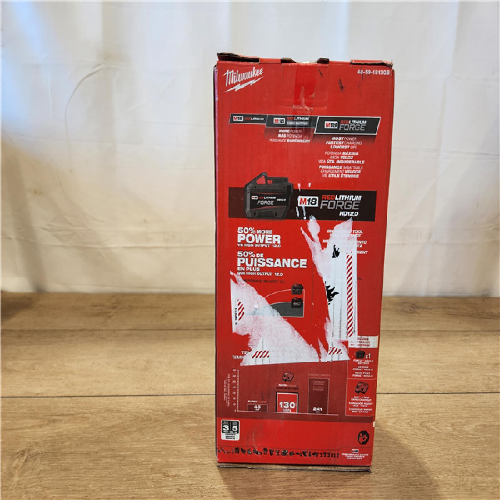 NEW- Milwaukee M18 REDLITHIUM FORGE HD12.0 Battery Pack with M12 & M18 Rapid Charger Charging  Longest Battery Life