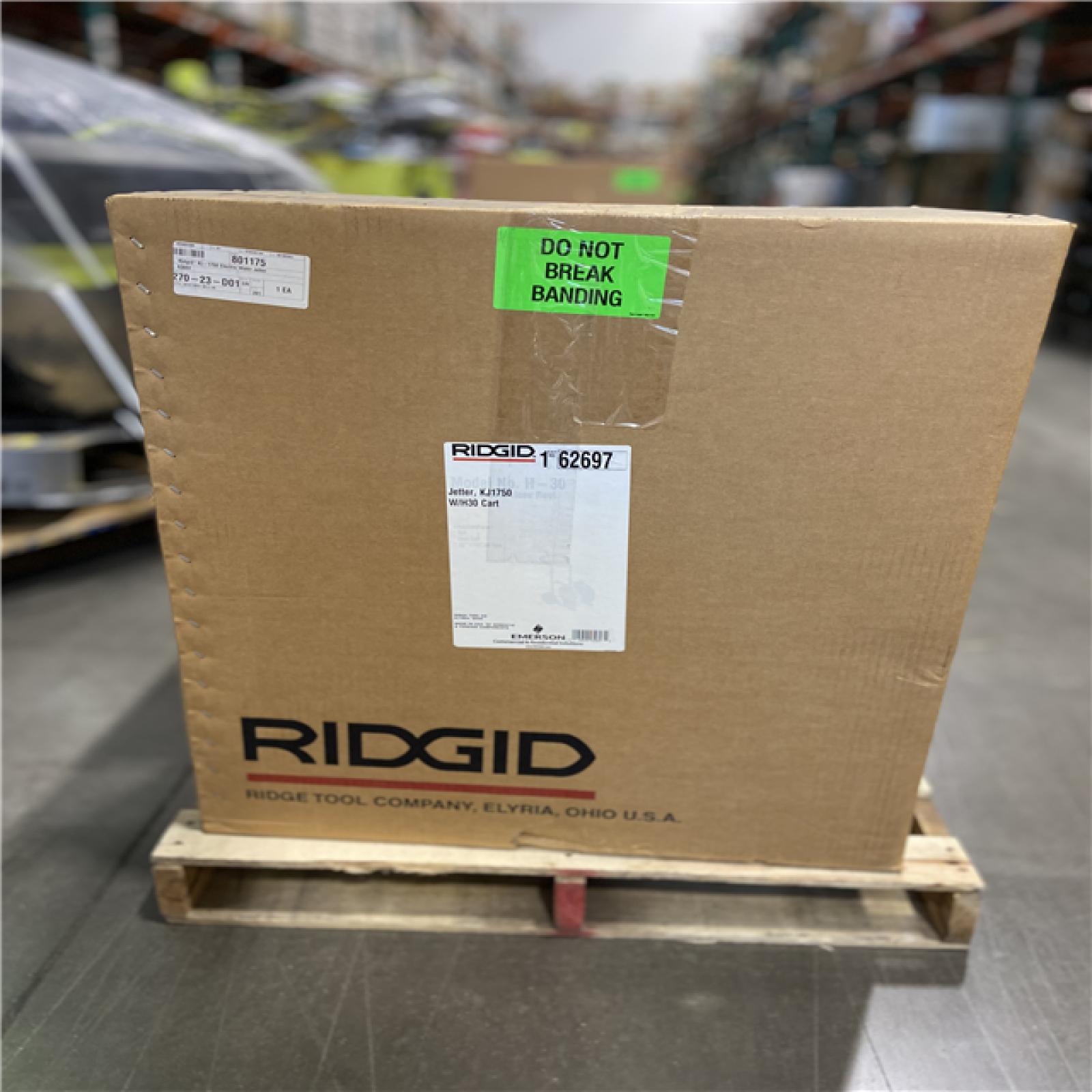 DALLAS LOCATION - RIDGID 62697 KJ-1750-C Water Jetter Drain Cleaner with Cart