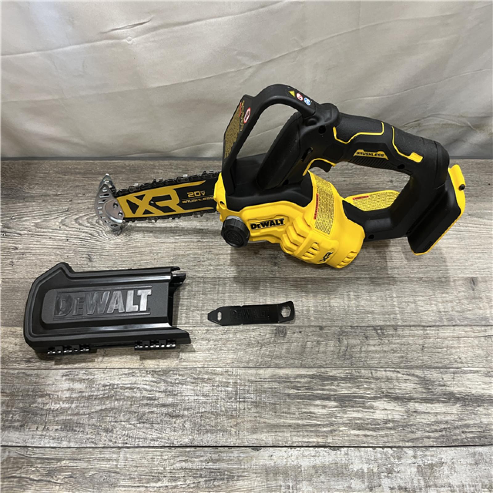 AS-IS DEWALT 20V MAX 8 in. Brushless Cordless Battery Powered Pruning Chainsaw (Tool Only)