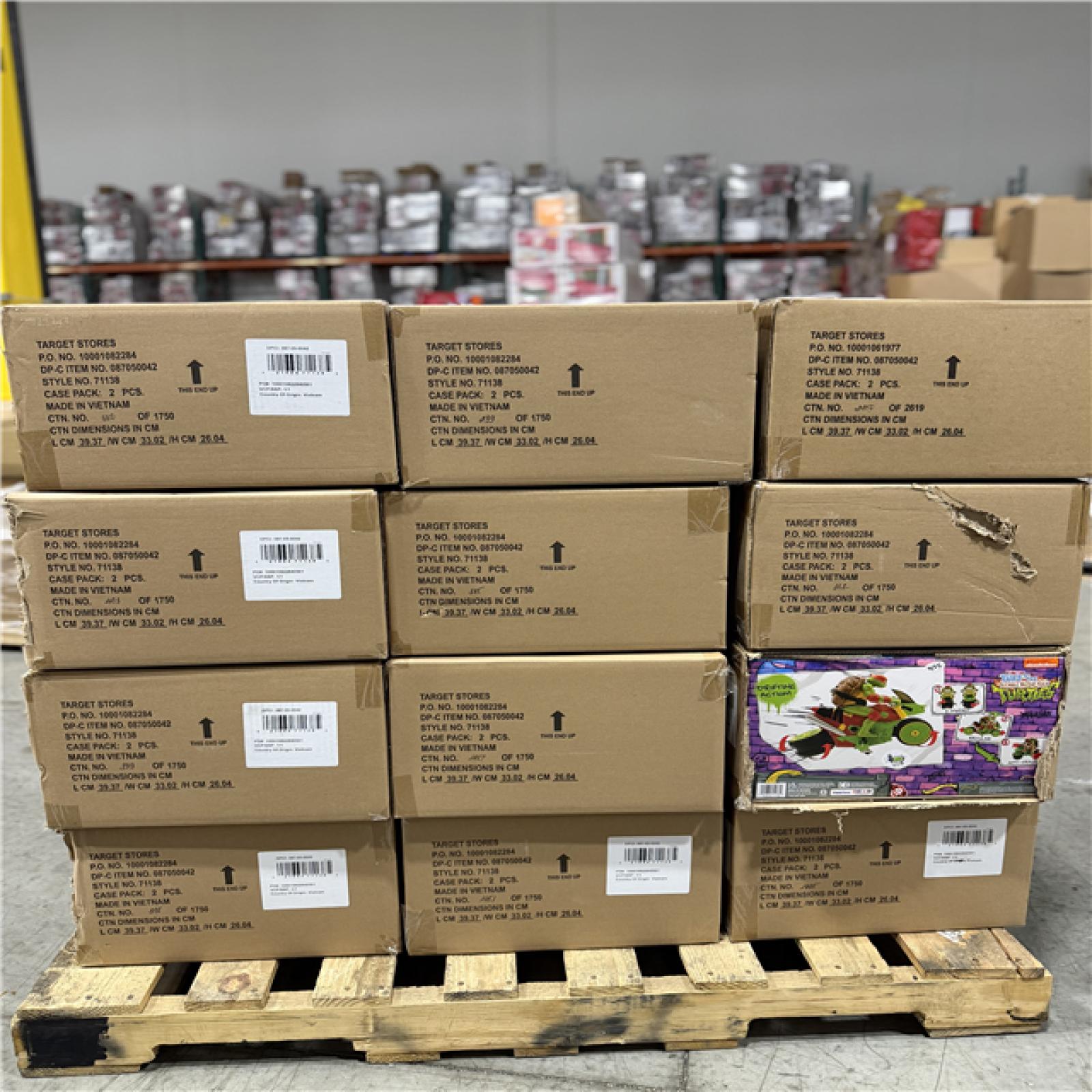 DALLAS LOCATION- NEW! BULLSEYE Teenage Mutant Ninja Turtles RC Raph's Rad Ride PALLET- (72 UNITS)