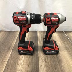 AS-IS Milwaukee 18V Lithium-Ion Cordless Drill Driver/Impact Driver Combo Kit