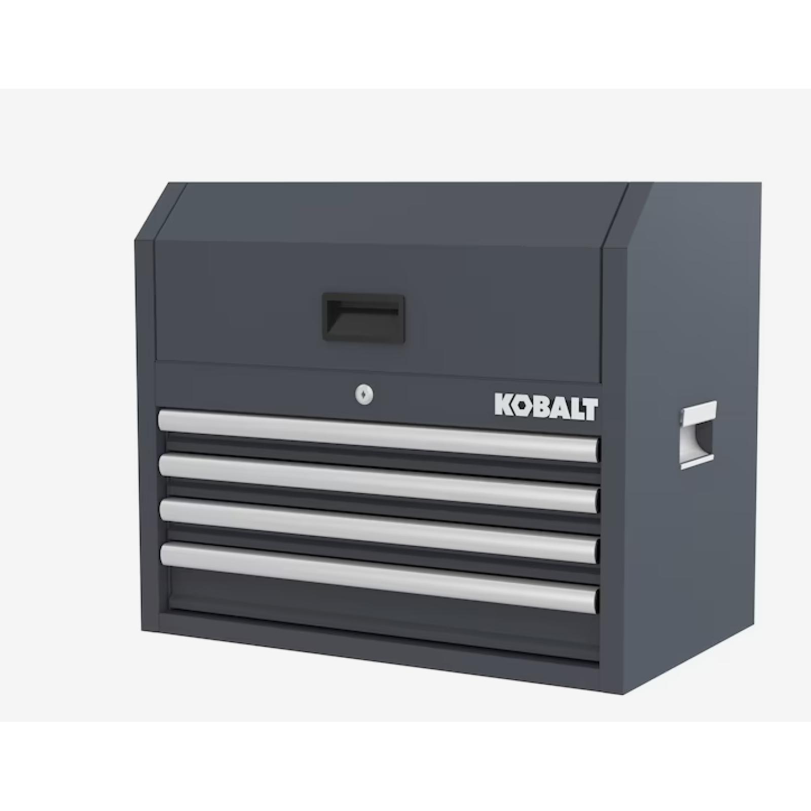 Kobalt 26-in W x 22-in H 4-Drawer Steel Tool Chest (Gray) Kobalt 26-in W x 22-in H 4-Drawer Steel Tool Chest (Gray)