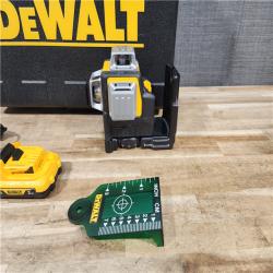 HOUSTON LOCATION - AS - IS DEWALT 12V MAX Lithium-Ion 100 ft. Green Self-Leveling 3-Beam 360 Degree Laser Level Kit