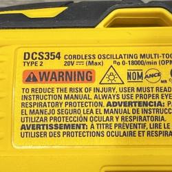 AS-IS DEWALT ATOMIC 20V MAX Cordless Brushless Oscillating Multi Tool Kit