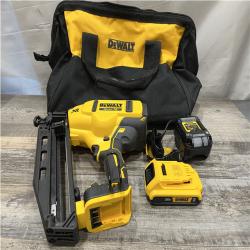AS-IS DEWALT 20V MAX XR 16-Gauge Electric Cordless Angled Finishing Nailer Kit