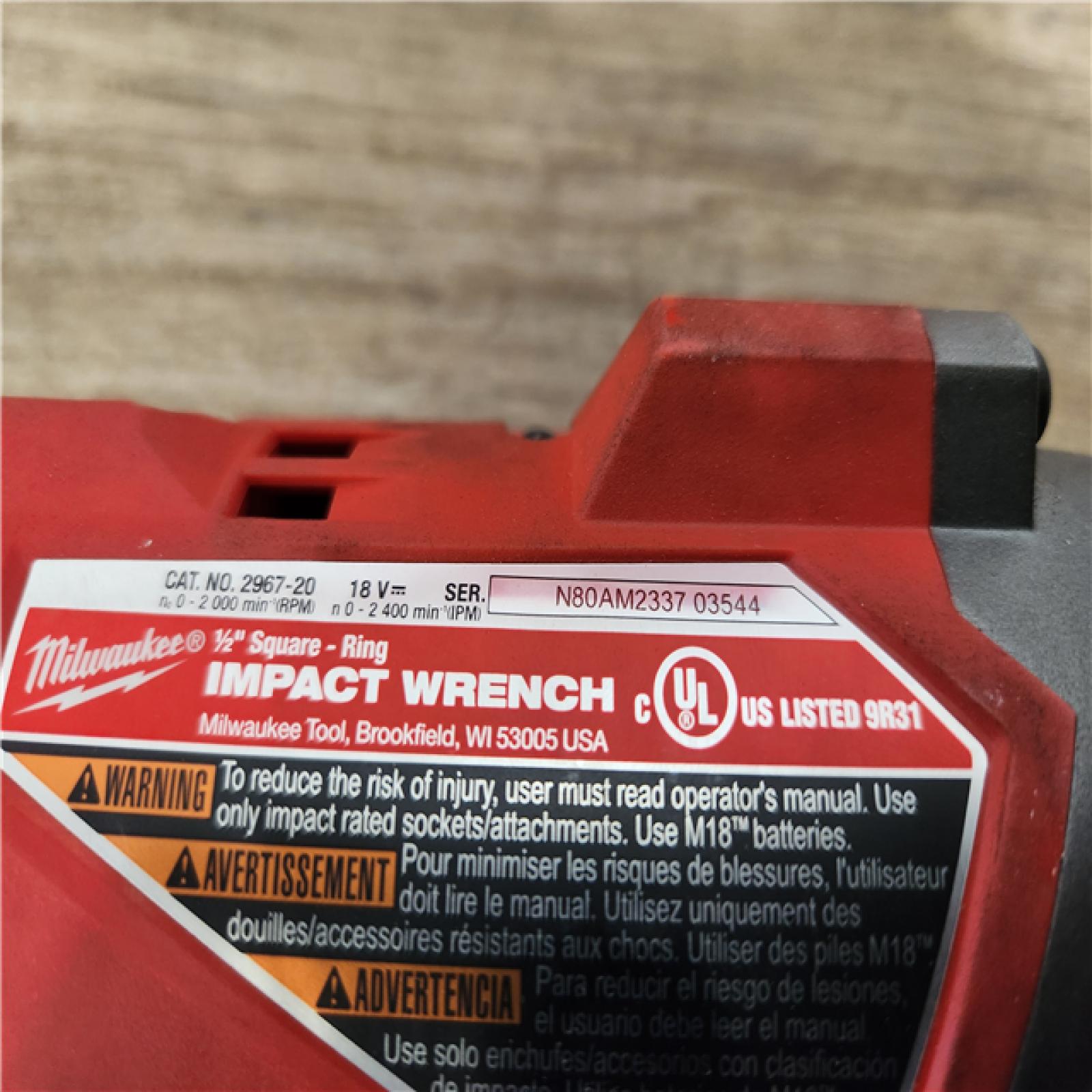 Phoenix Location LIKE NEW Milwaukee M18 FUEL 18V Lithium-Ion Brushless Cordless 1/2 in. Impact Wrench with Friction Ring (Tool-Only)