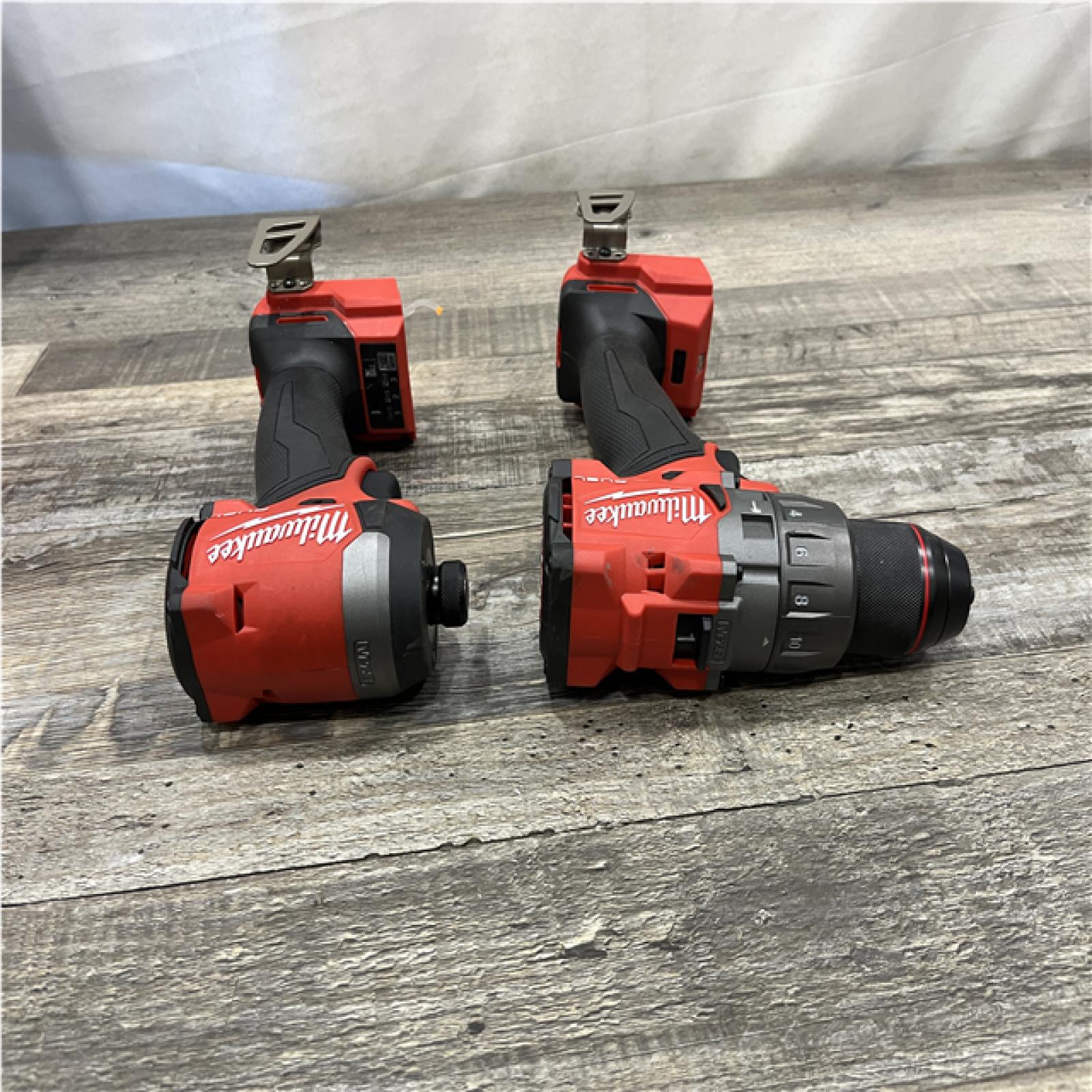 AS-IS Milwaukee FUEL 18V Lithium-Ion Brushless Cordless Hammer Drill and Impact Driver Combo Kit