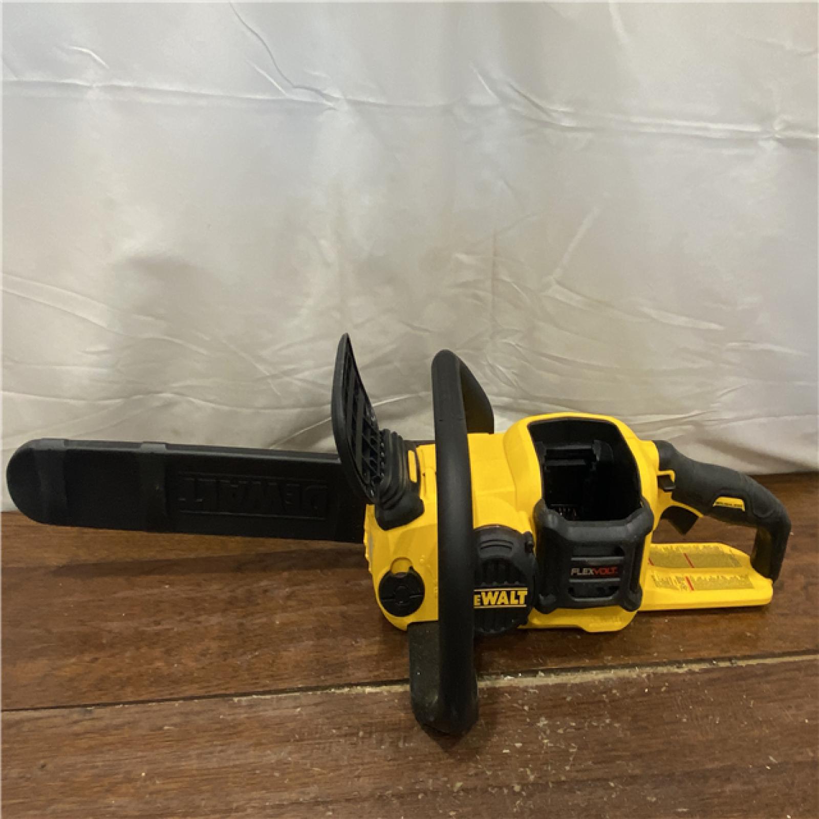 AS-IS DEWALT  FLEXVOLT 60V MAX 16in. Brushless Cordless Battery Powered Chainsaw Kit with (1) FLEXVOLT 2 Ah Battery & Charger