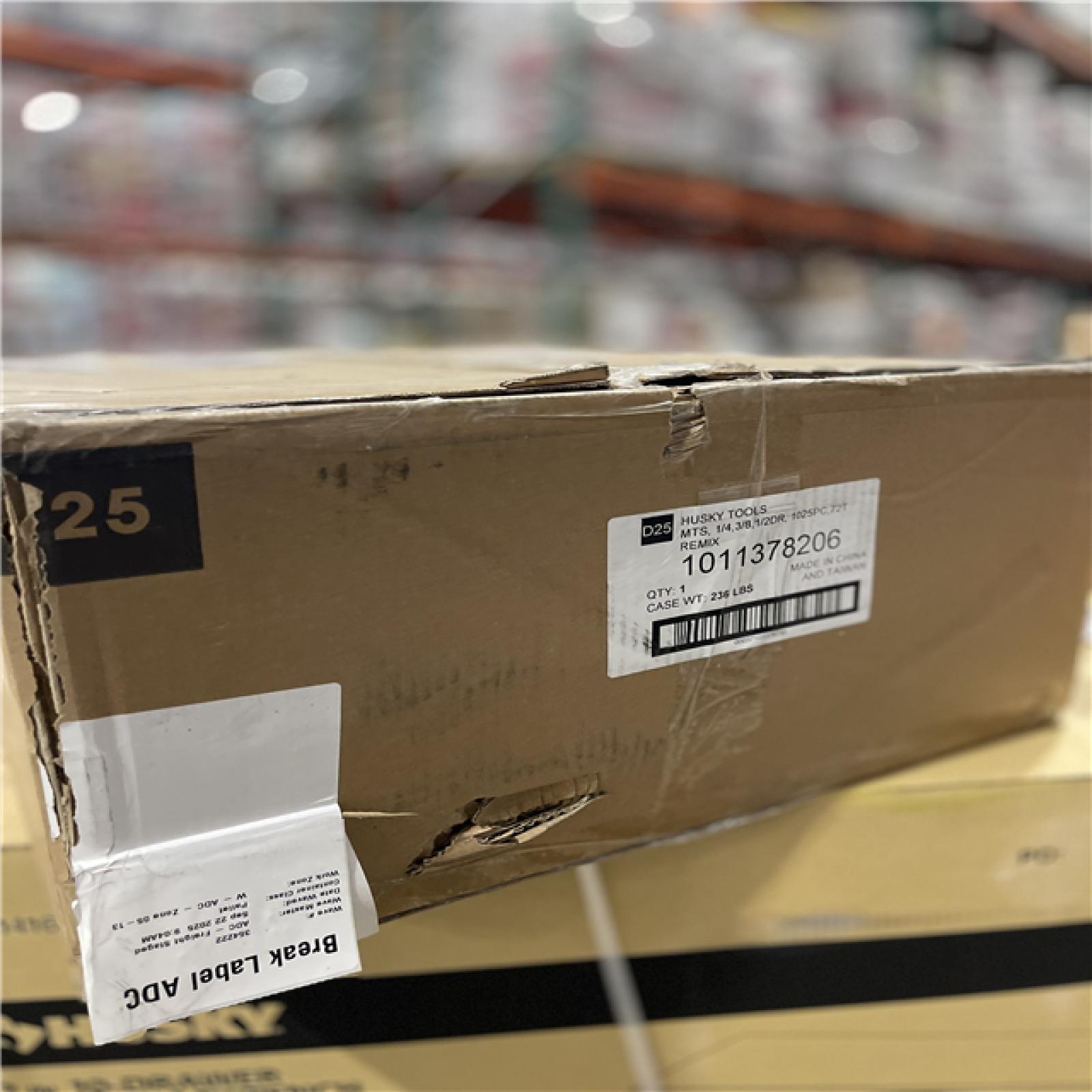 DALLAS LOCATION - Husky 1/4 in.  3/8 in. and 1/2 in. Drive Master Mechanics Tool Set with Impact Sockets (1025-Piece)